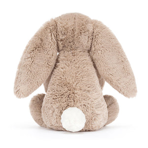 Jellycat Bashful Beige Bunny 'Birthday' - Back View