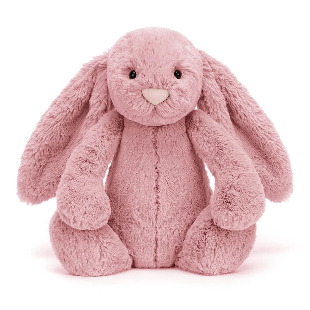 Jellycat Bashful Tulip Pink Bunny Front View
