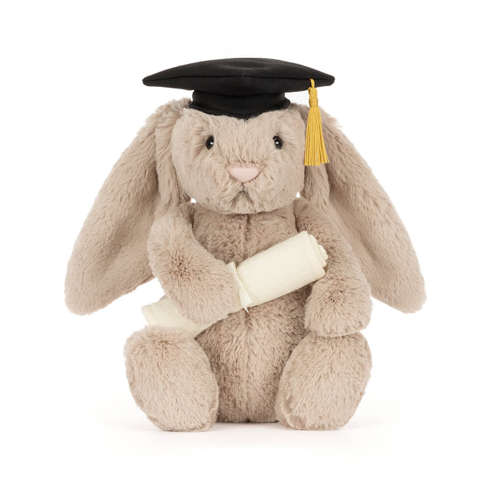 Jellycat Bashful Bunny Graduation Outfit - Front View