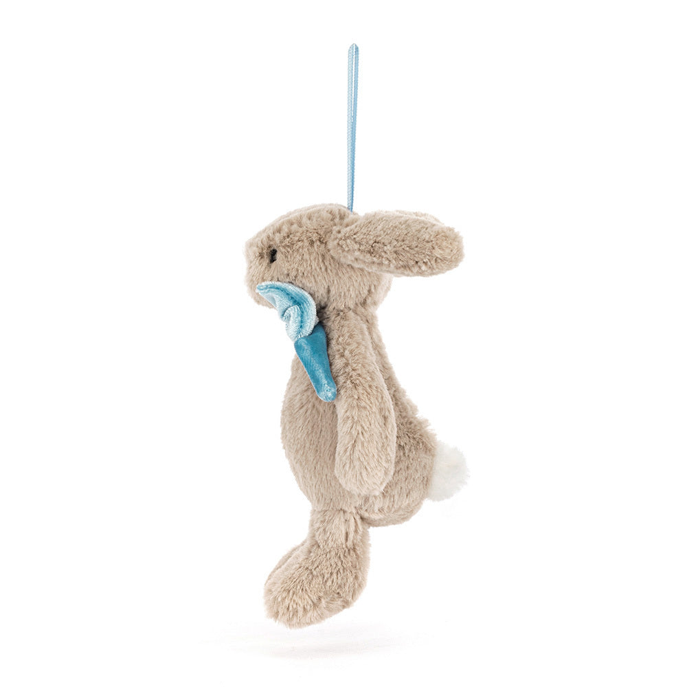 Jellycat Bashful Beige Bunny Decoration - Side View
