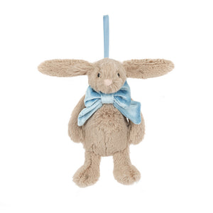 Jellycat Bashful Beige Bunny Decoration - Front View