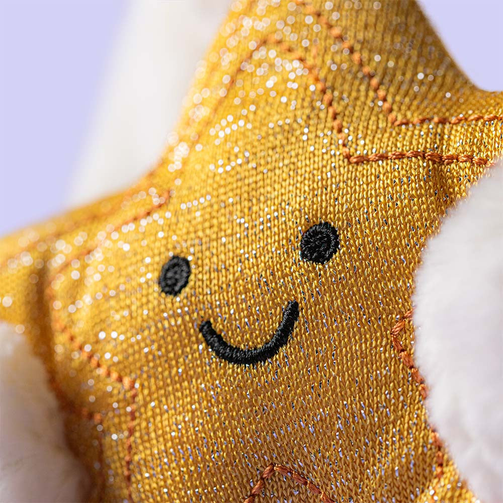 Jellycat Cream Bunny with Star - Star Detail with Sparkle