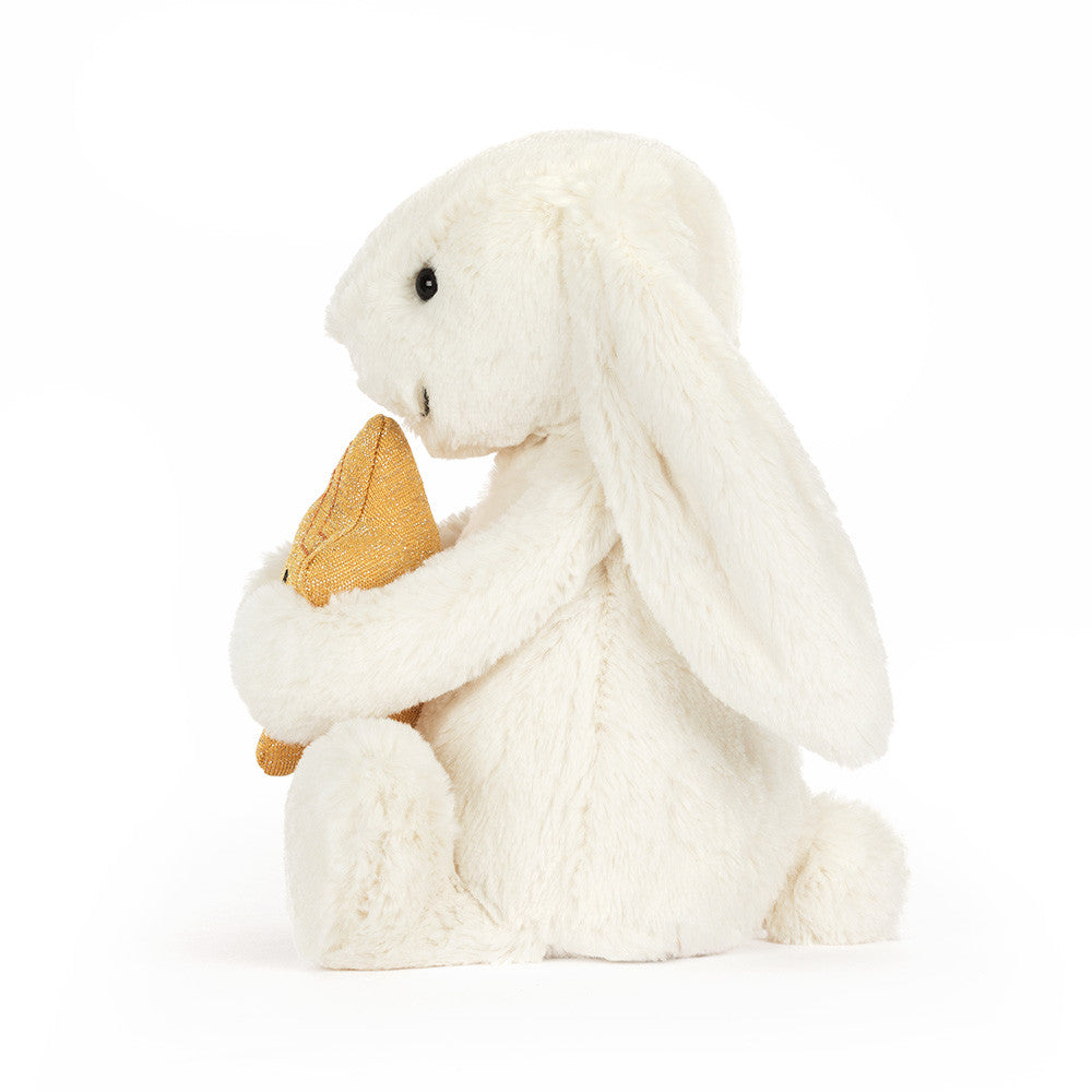 Jellycat Cream Bunny with Star - Side View