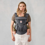 Ergobaby Omni Classic 360 Mesh Baby Carrier - Charcoal Grey Lifestyle 3