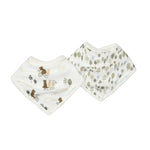 Loulou Lollipop Bandana Bib Set - Bears on Bikes