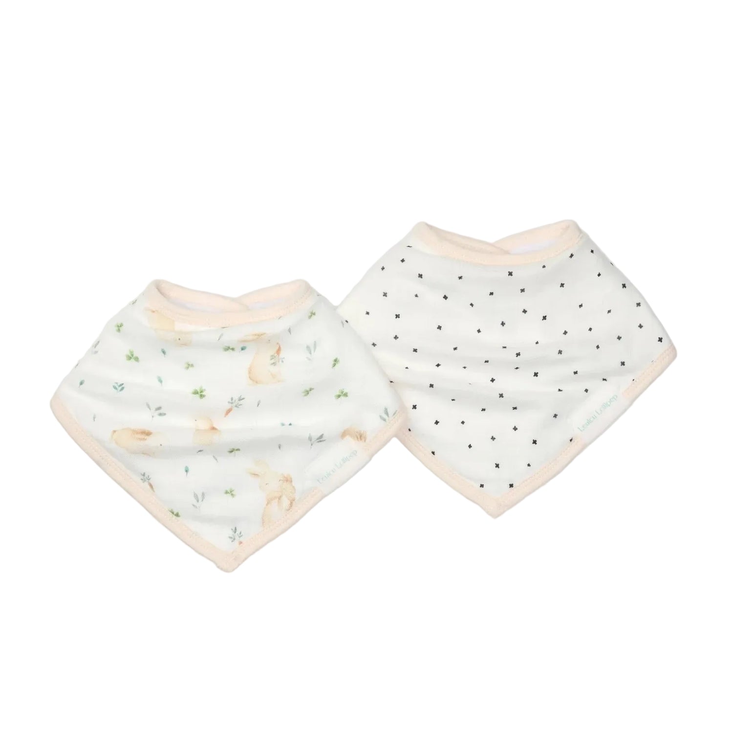 Loulou Lollipop Bandana Bib Set - Bunny Meadow