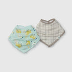 Loulou Lollipop Bandana Bib Set - Lemon Squeezy