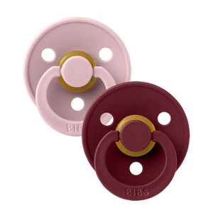 BIBS Pacifier 2 Pack - Pink Plum & Elderberry