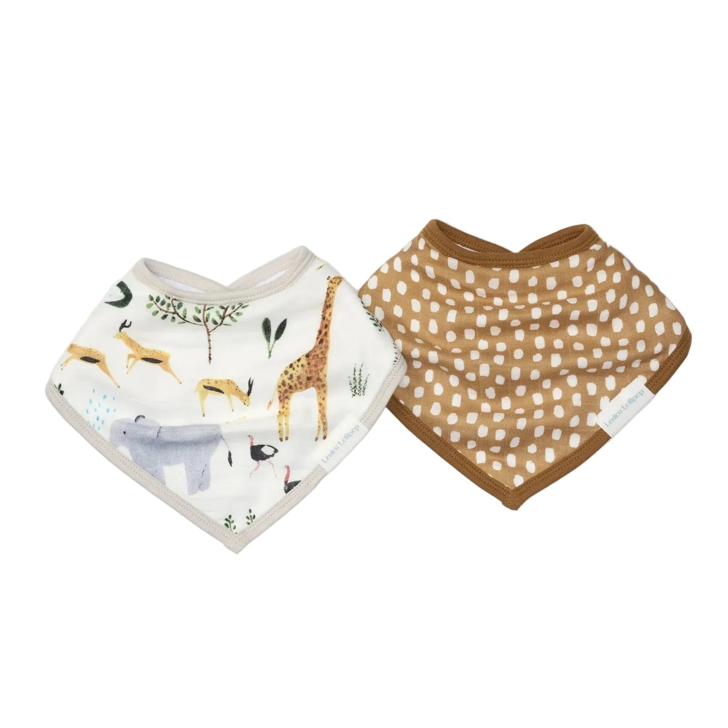 Loulou Lollipop Bandana Bib Set - Safari Jungle