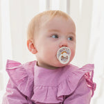 BIBS x Liberty Colour Pacifier 2 Pack - Eloise Blush Mix Lifestyle