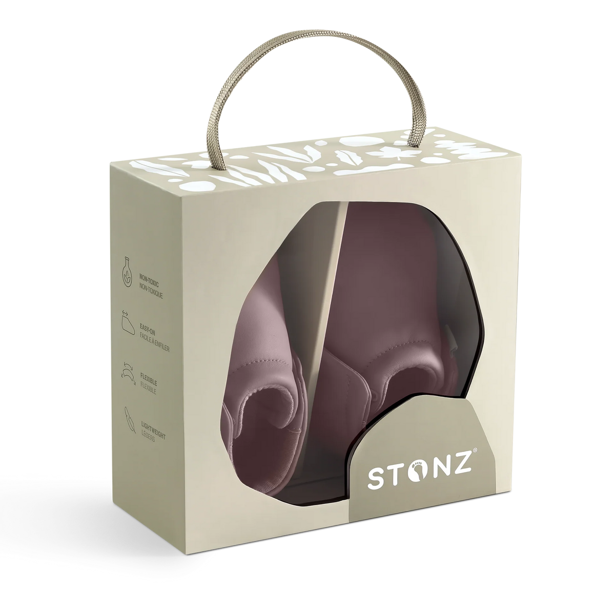 Stonz Bloom Soft Sole Baby Shoes - Blush - Giftable Packaging