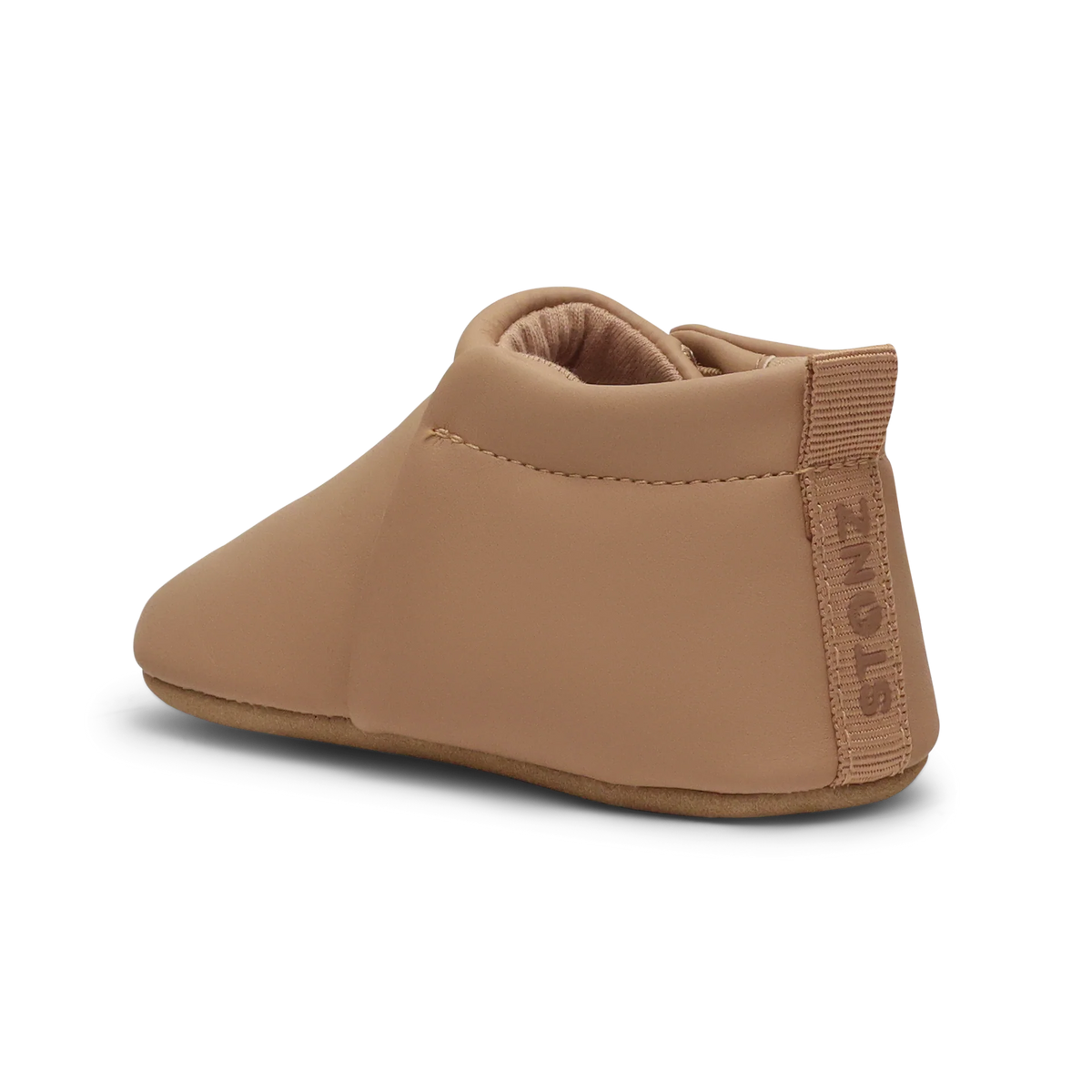 Stonz Bloom Soft Sole Baby Shoes - Camel - Back Angle View