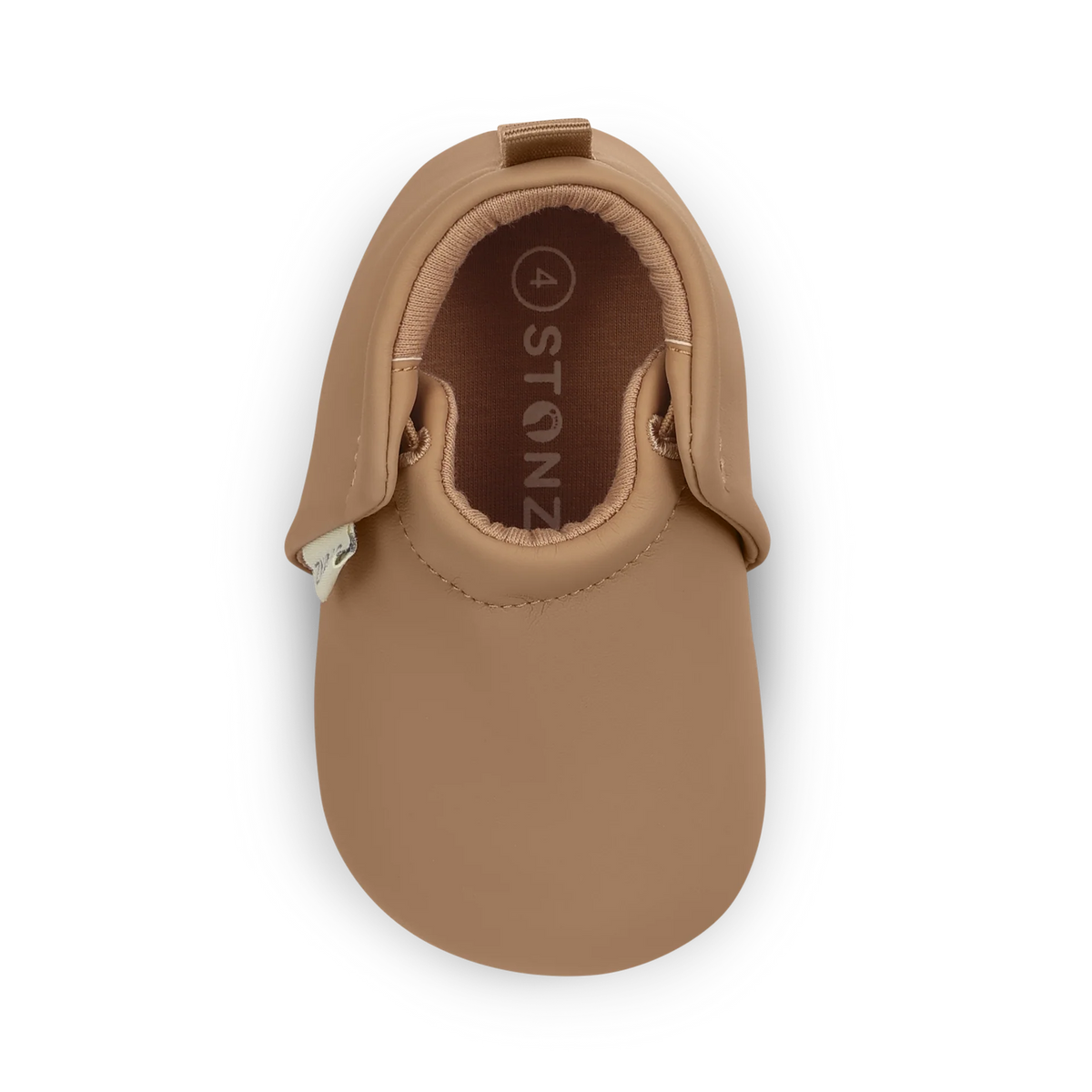 Stonz Bloom Soft Sole Baby Shoes - Camel - Top View