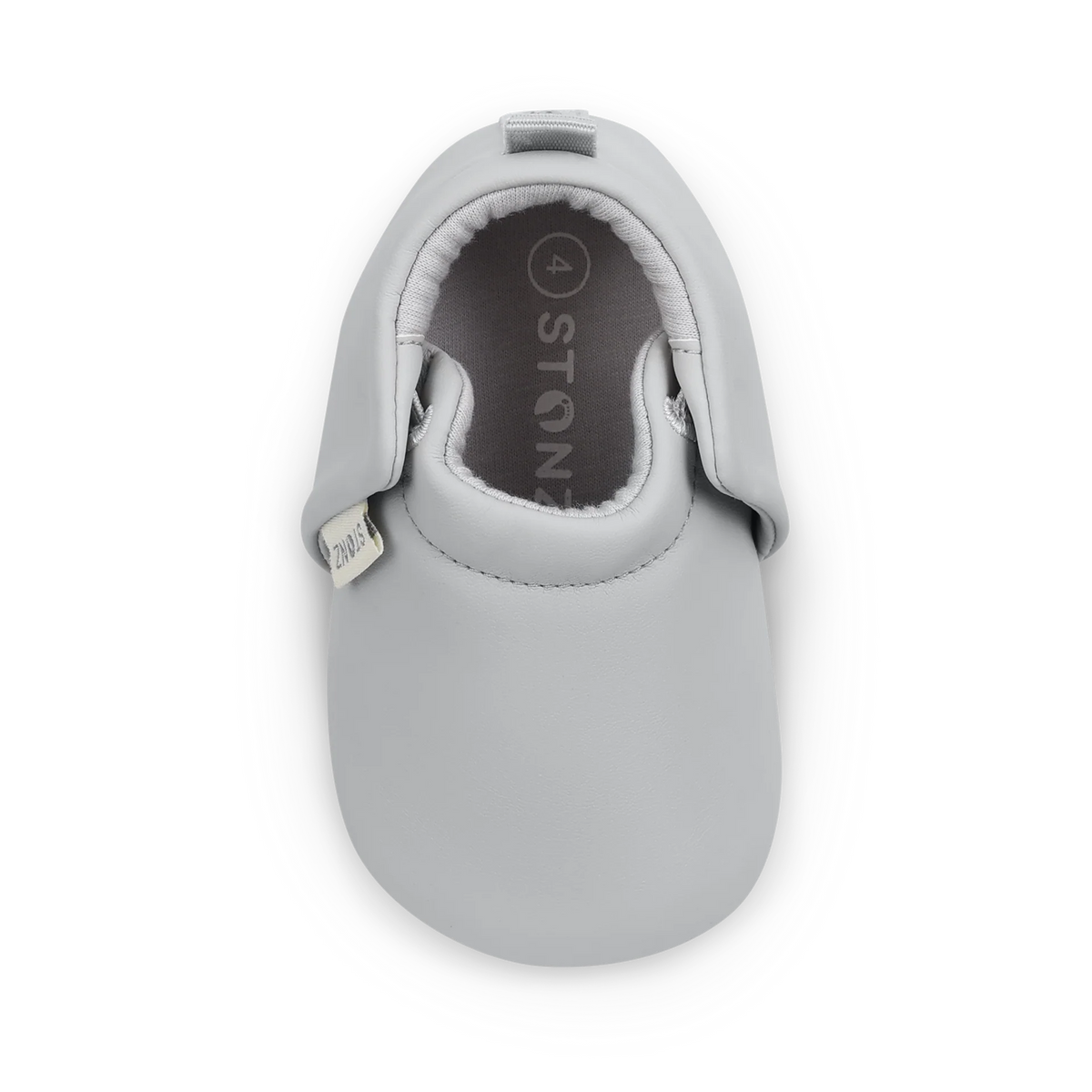 Stonz Bloom Soft Sole Baby Shoes - Haze Grey - Top View