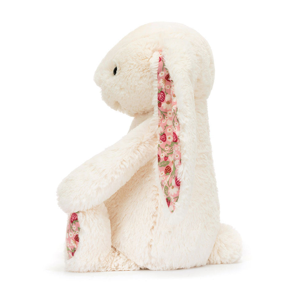 Jellycat Blossom Cream Bunny 'Berry' - Side View