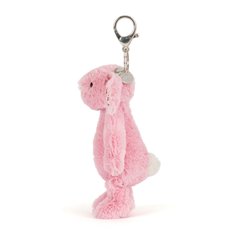 Jellycat Blushkin Blossom Bunny Bag Charm Side View