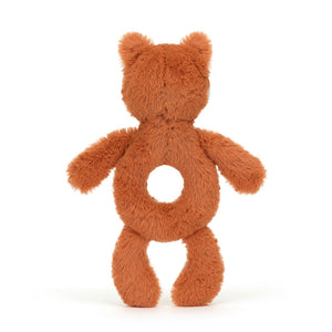 Jellycat Baby Bashful Fox Cub Ring Rattle - Back View