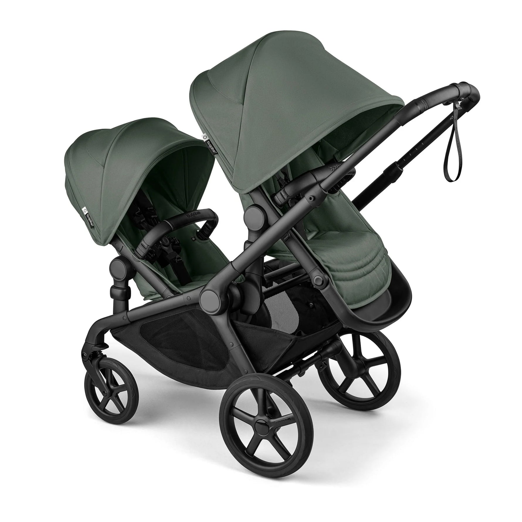 Bugaboo Kangaroo Sibling Seat - Black/Forest Green - Parent Facing