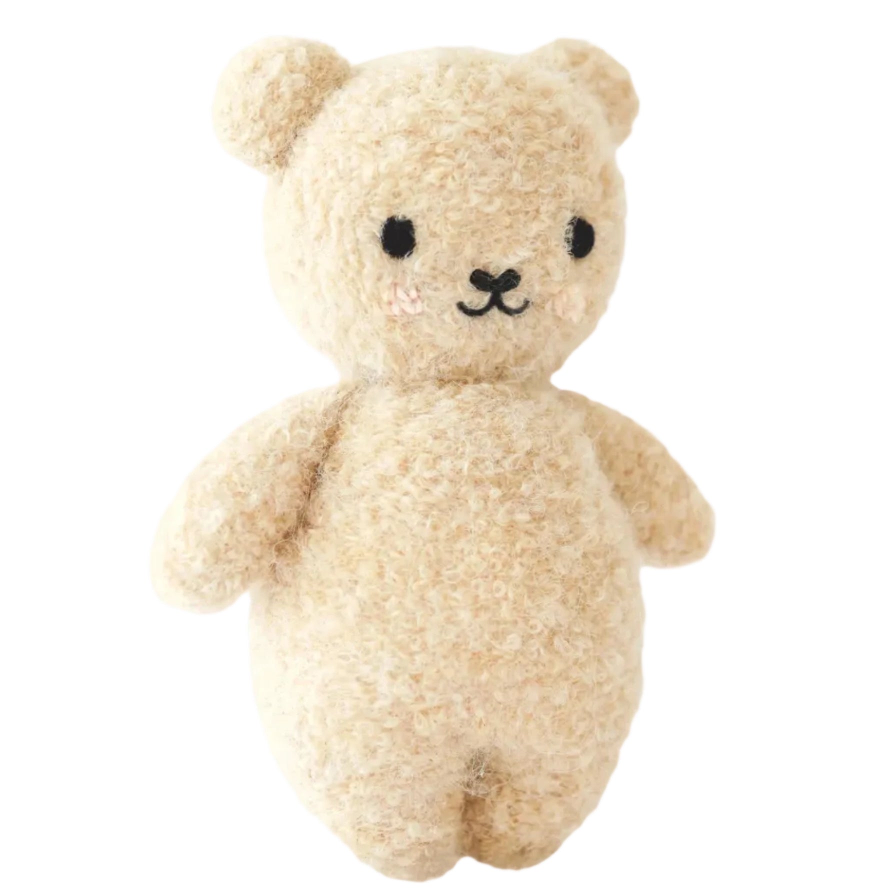cuddle + kind Hand-Knit Baby Animal - Boucle Bear Honey