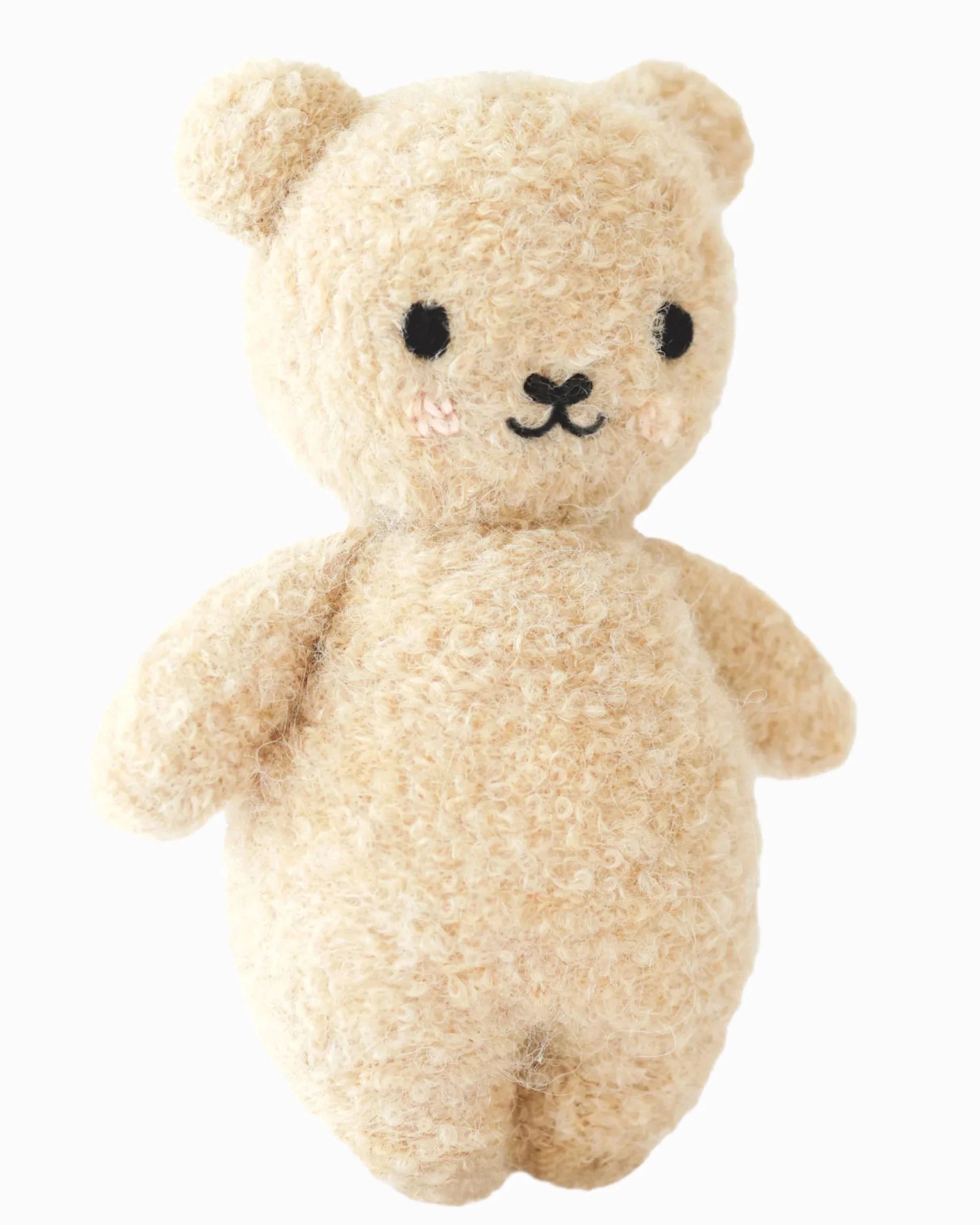 cuddle + kind Hand-Knit Baby Animal - Boucle Bear Honey