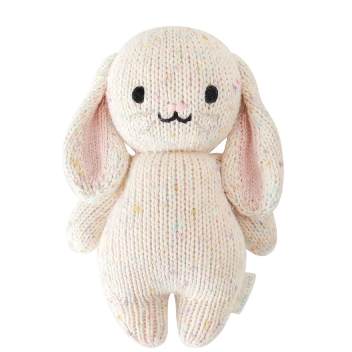cuddle + kind Hand-Knit Baby Animal - Confetti Bunny