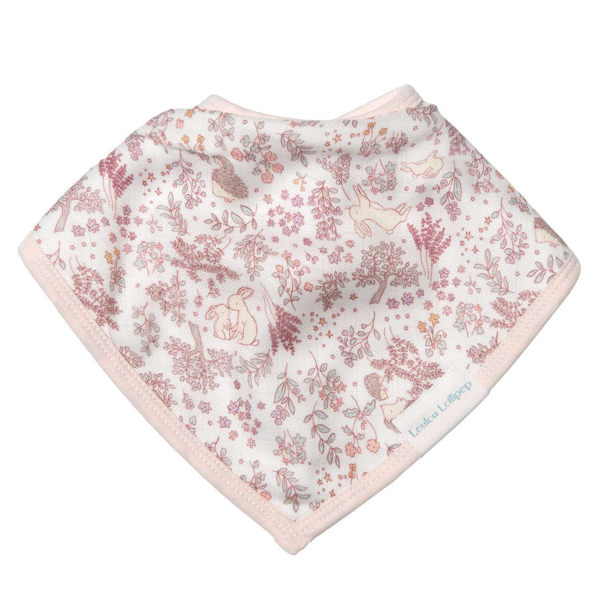 Loulou Lollipop Bandana Bib Set - Hedgehog Forest 3