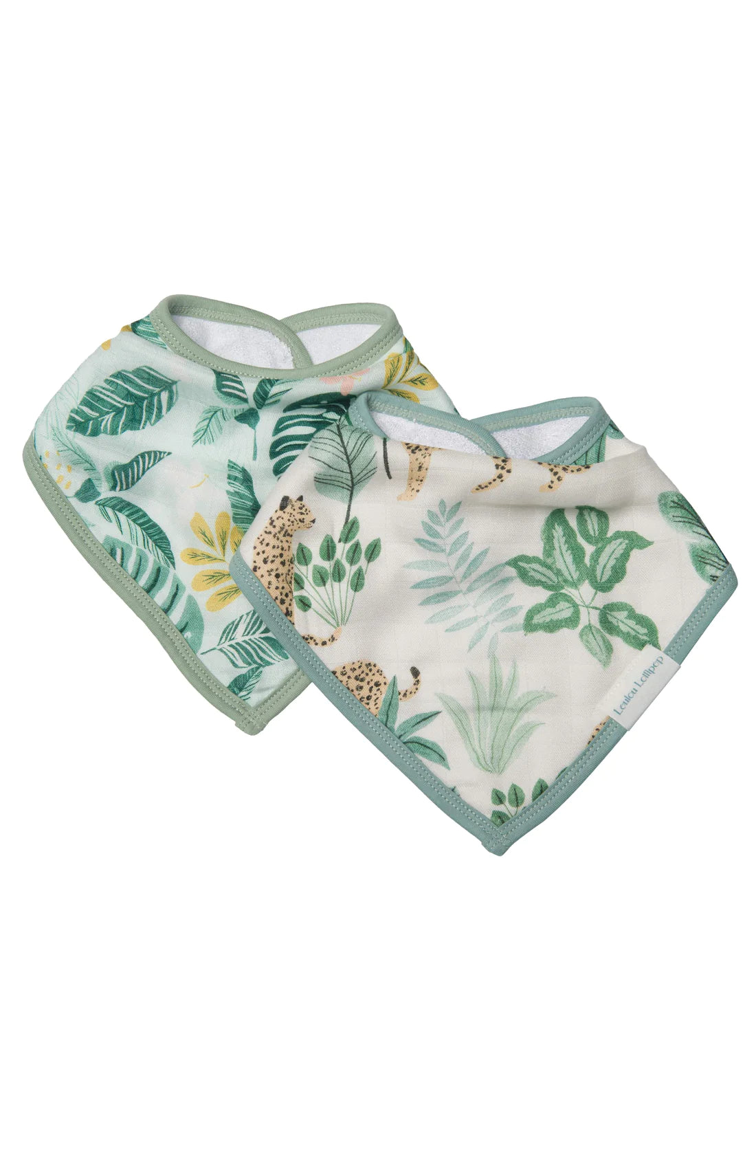 Loulou Lollipop Bandana Bib Set - Tropical Jungle