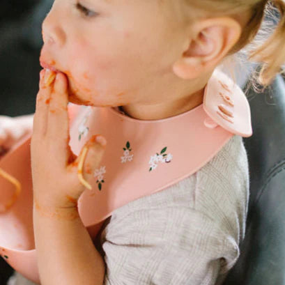 Loulou Lollipop Silicone Printed Bib Lifestyle 4