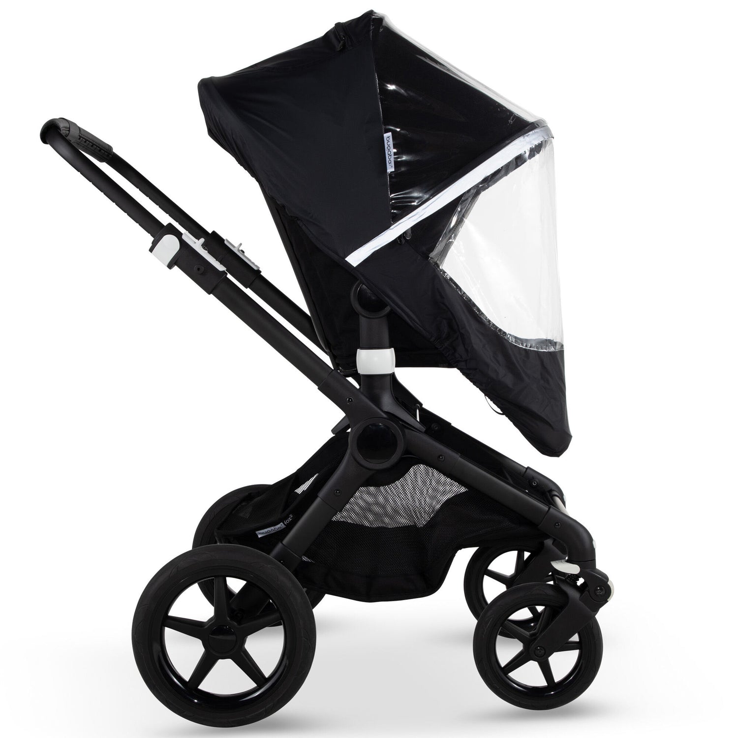 Bugaboo High Performance Rain Cover - Fox / Kangaroo Side View on Seat