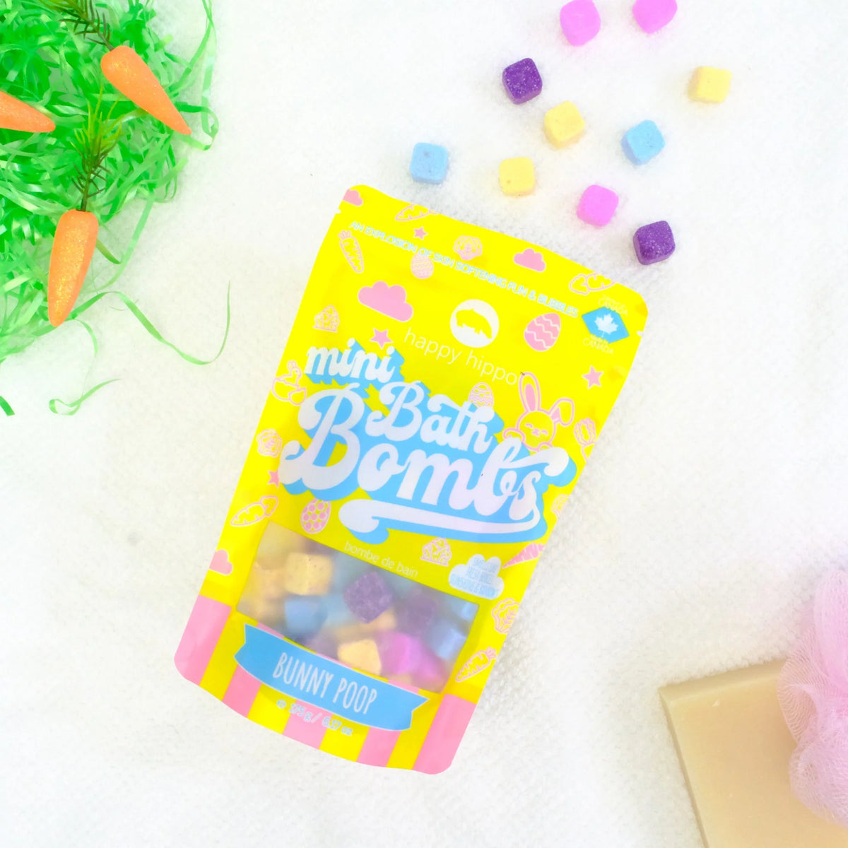 Happy Hippo Mini Bubble Bombs - Bunny Poop