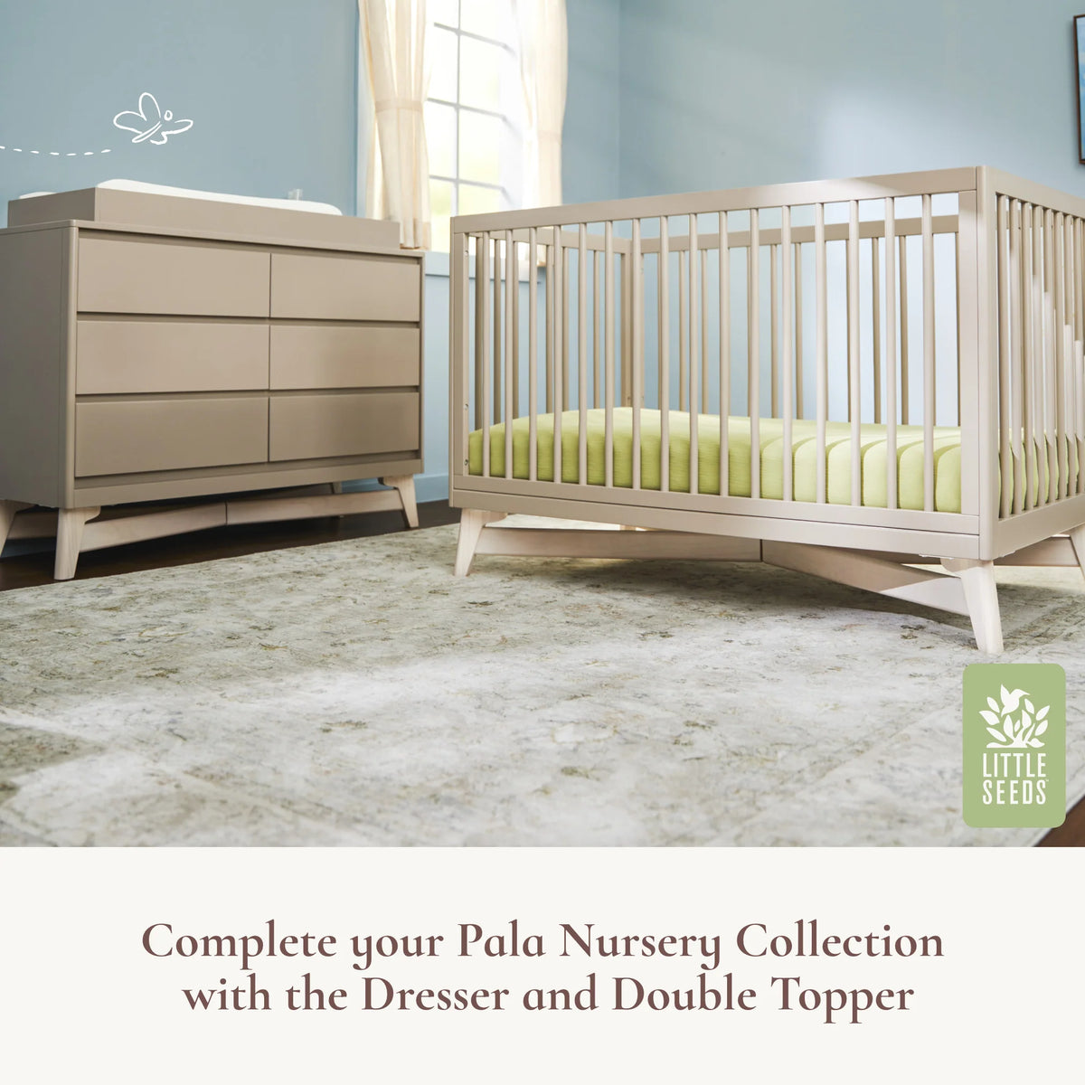 Little Seeds Pala 4-in-1 Convertible Crib Lifestyle 2