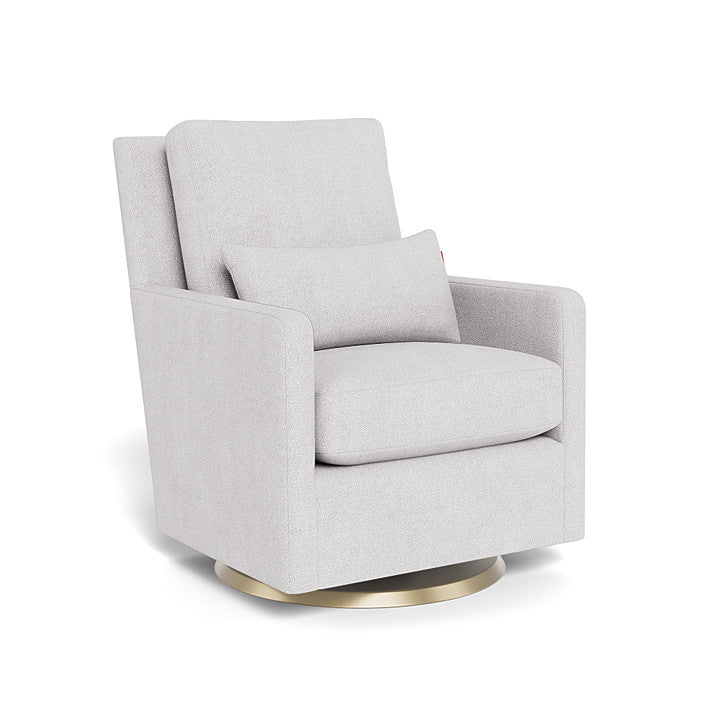 Monte Design nursing chair Dove Grey Boucle / gold swivel Monte Design Como Glider - Performance