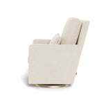 Monte Design Como Glider - Dune/Gold Swivel Base (Quick Ship Edition) - Side View 