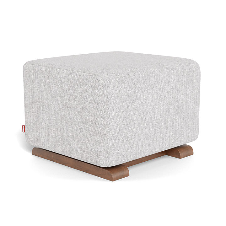Dove Grey Boucle / Walnut - Monte Design Grano/Matera Ottoman - Performance