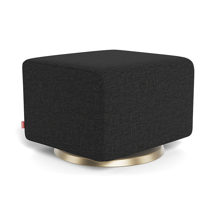 Black / Gold Swivel  - Monte Design Grano/Matera Ottoman - Performance