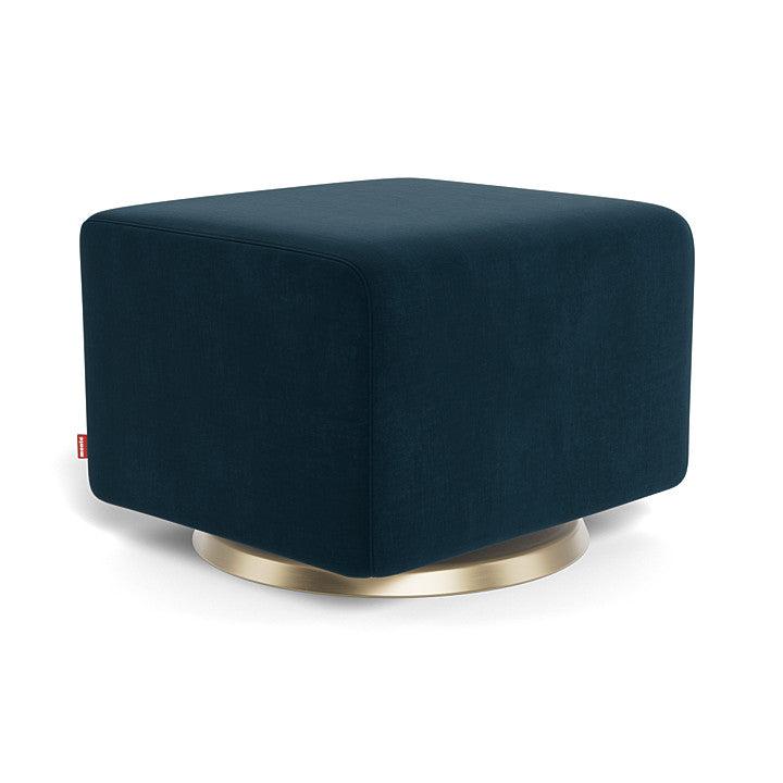 Navy Velvet/Gold Swivel Grano/Matera Ottoman
