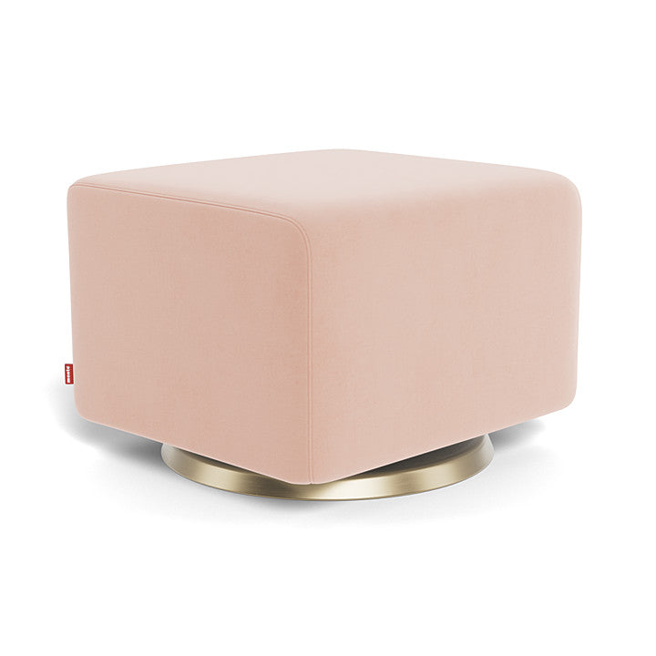 Blush Velvet/Gold Swivel Grano/Matera Ottoman