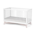White/Washed White - Little Seeds Pala 4-in-1 Convertible Crib