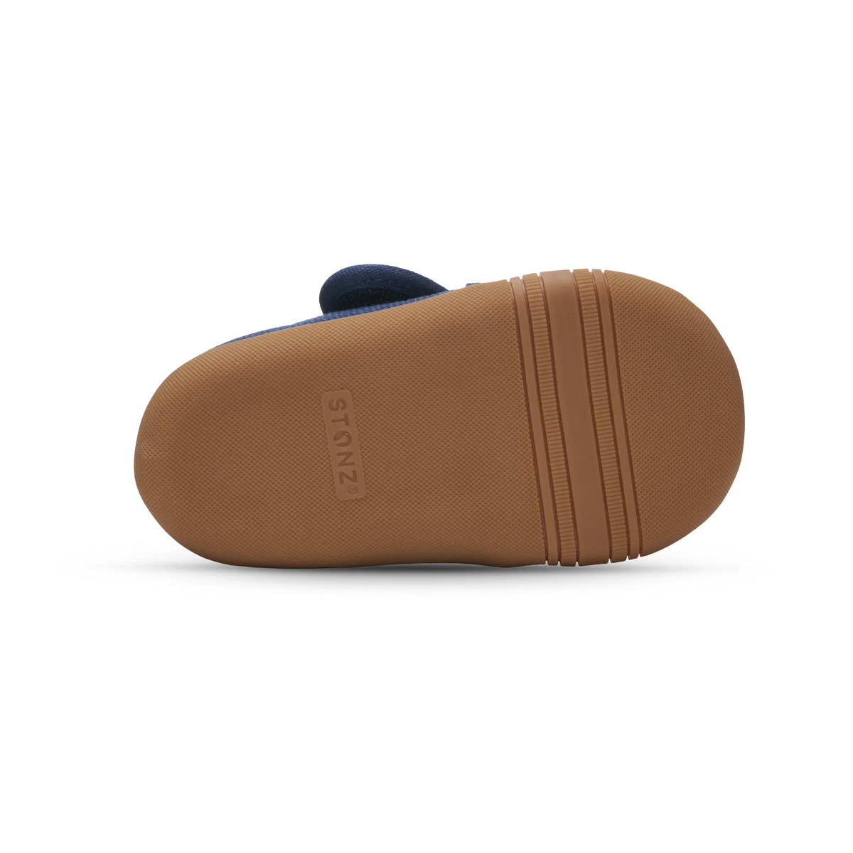 Stonz Cruiser Natural Baby Shoes - Navy Sole View