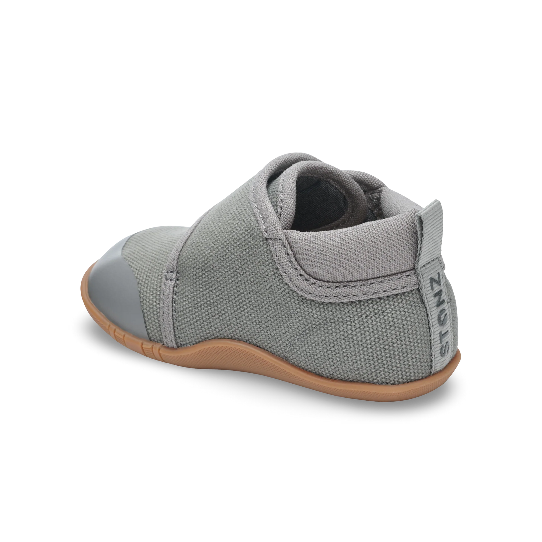 Stonz Cruiser Natural Baby Shoes - Steel Back Angle View