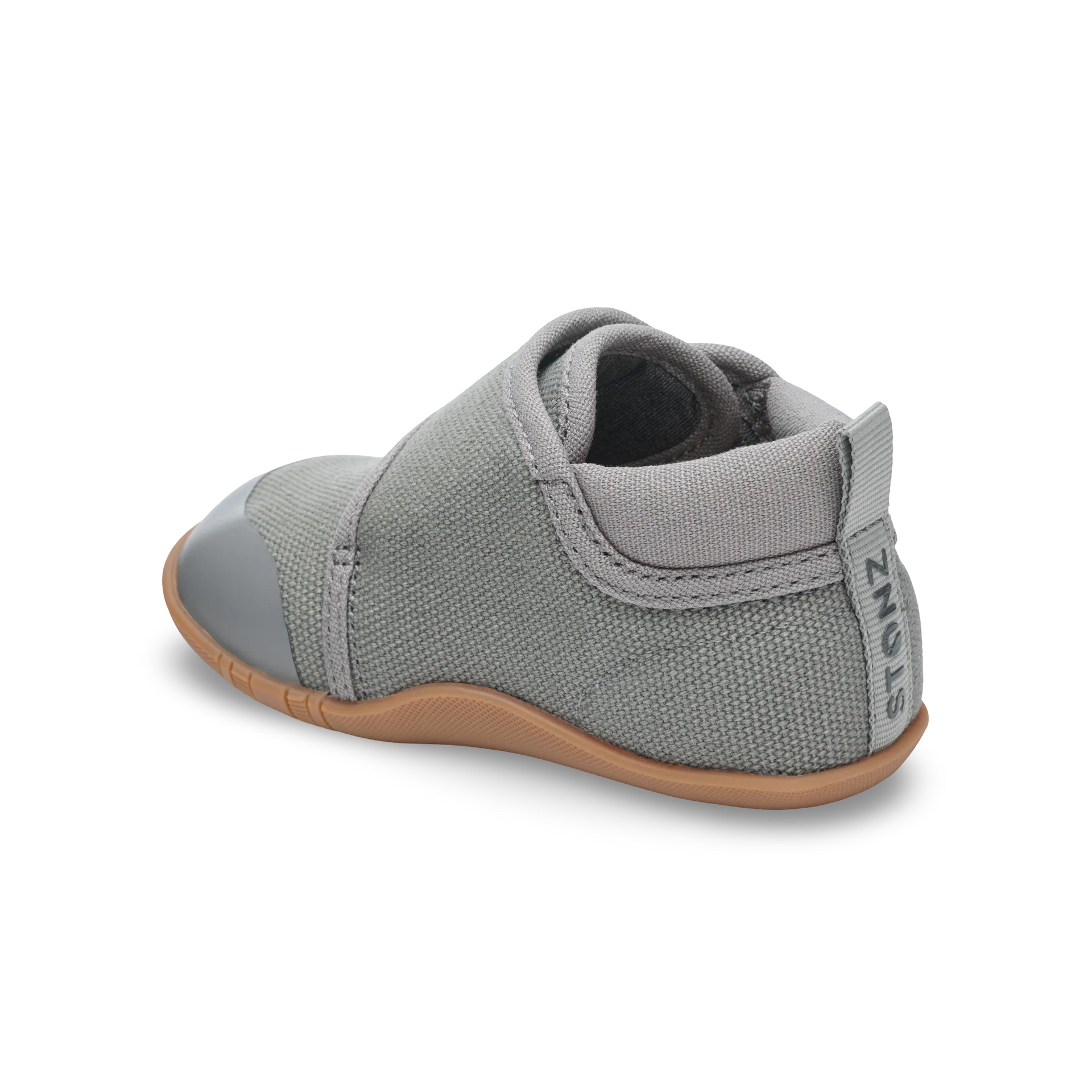 Stonz Cruiser Natural Baby Shoes - Steel Back Angle View