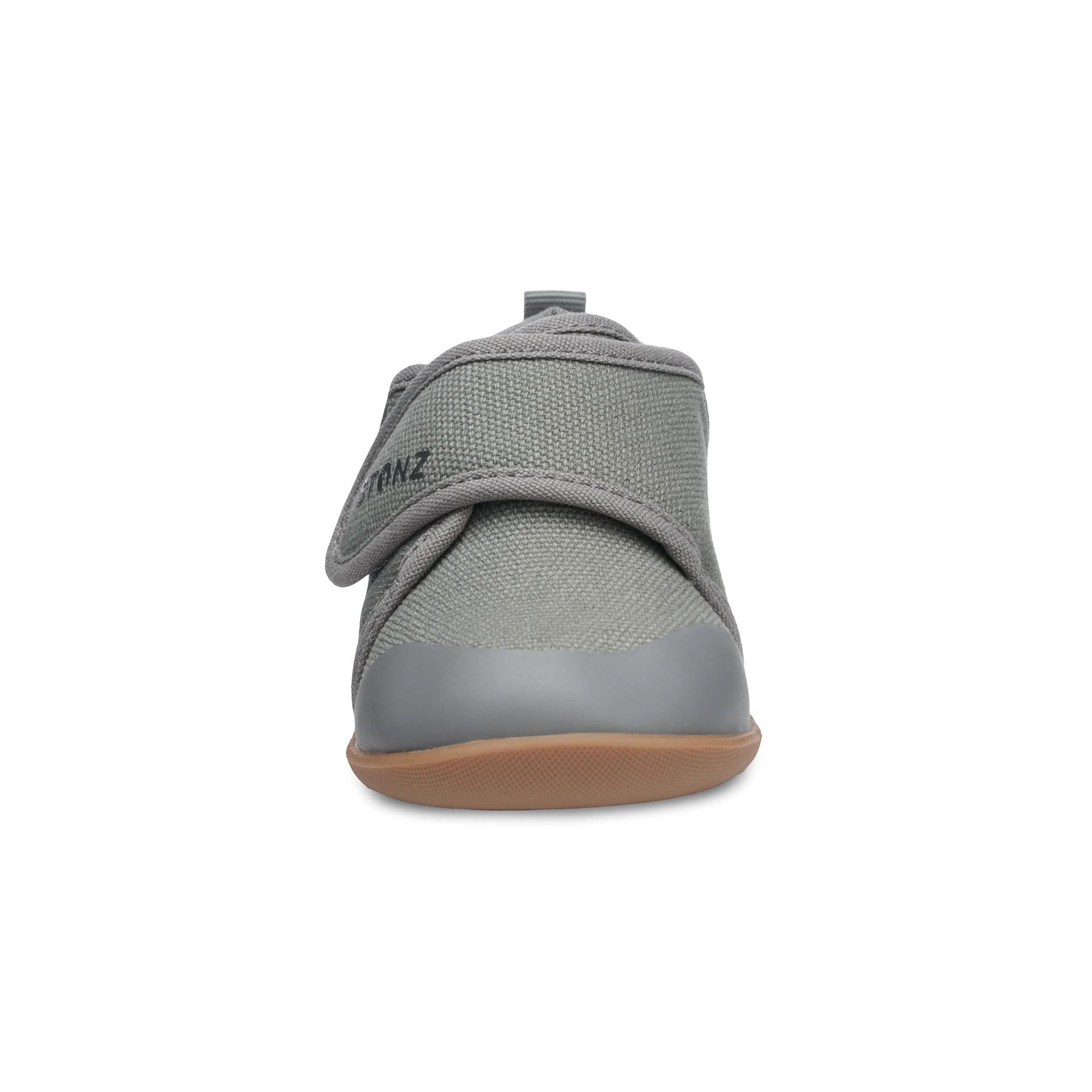 Stonz Cruiser Natural Baby Shoes - Steel Front View