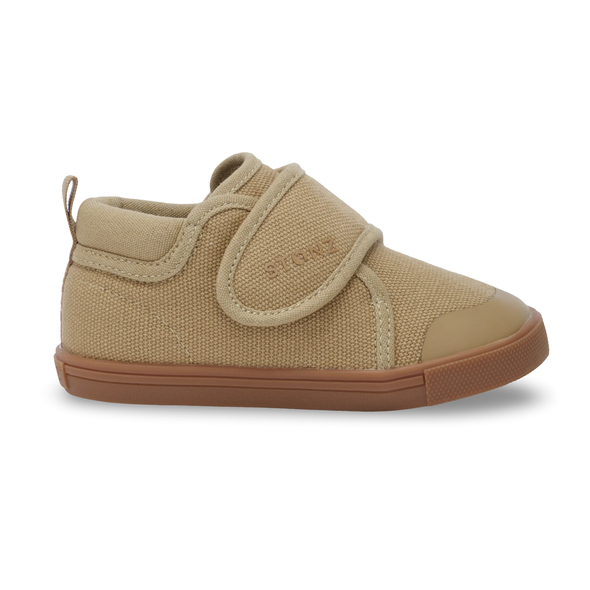 Stonz Cruiser Natural Toddler Shoes - Tan Side View