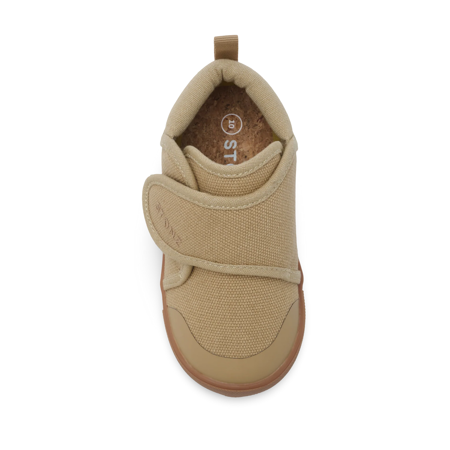 Stonz Cruiser Natural Toddler Shoes - Tan Top View