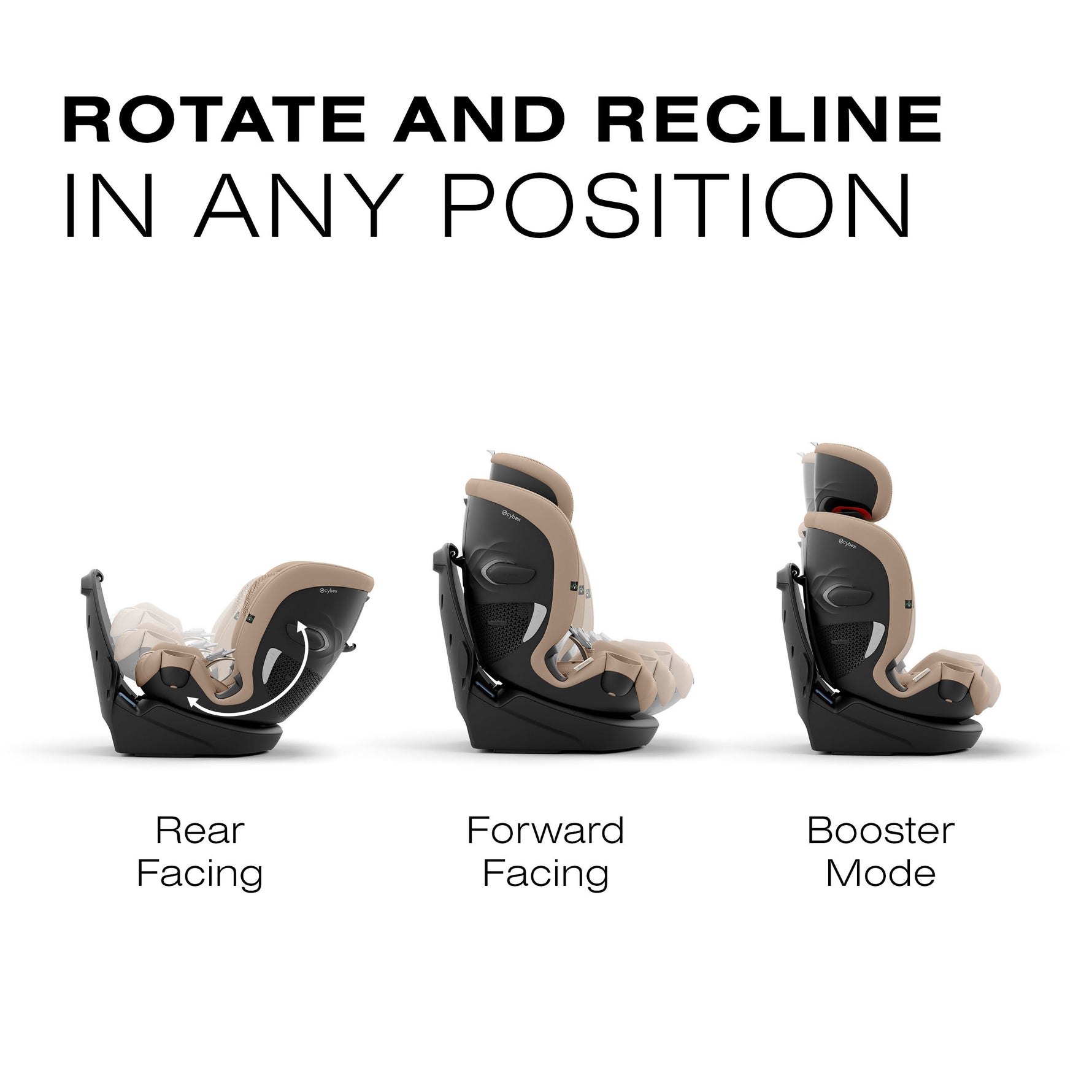 CYBEX Callisto G 360 Rotating All-in-One Convertible Car Seat - Modes