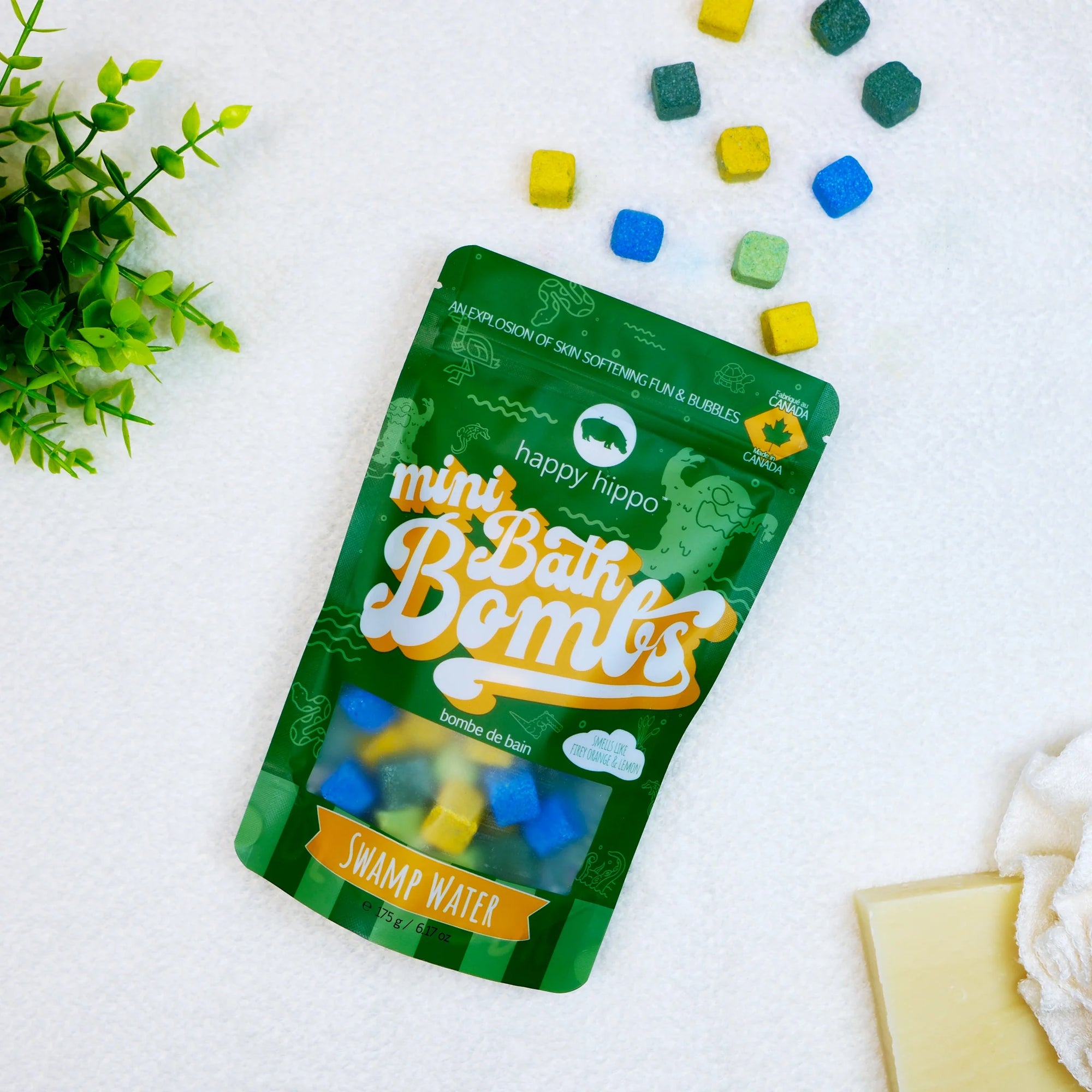 Happy Hippo Mini Bubble Bombs - Swamp Water