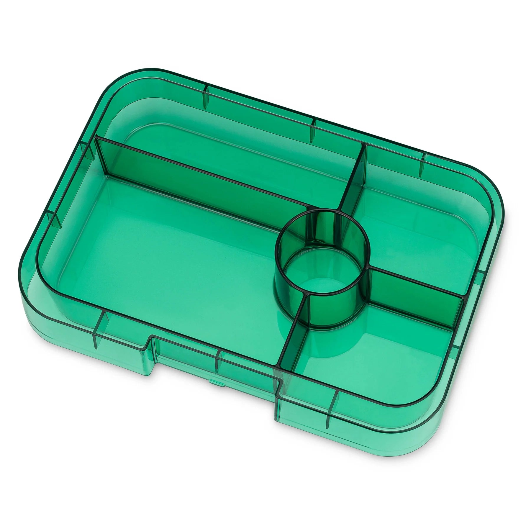 Yumbox Tapas 5-Compartment Food Tray - Greenwich Green/Clear Green 3