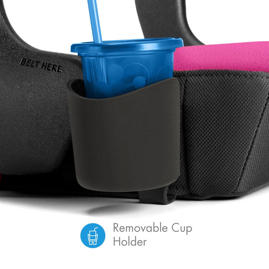 Clek Olli Booster Seat - Railroad (Flame Retardant Free) - Cup Holder