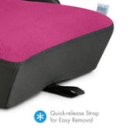 Clek Olli Booster Seat - Railroad (Flame Retardant Free) - Quick Release Strap