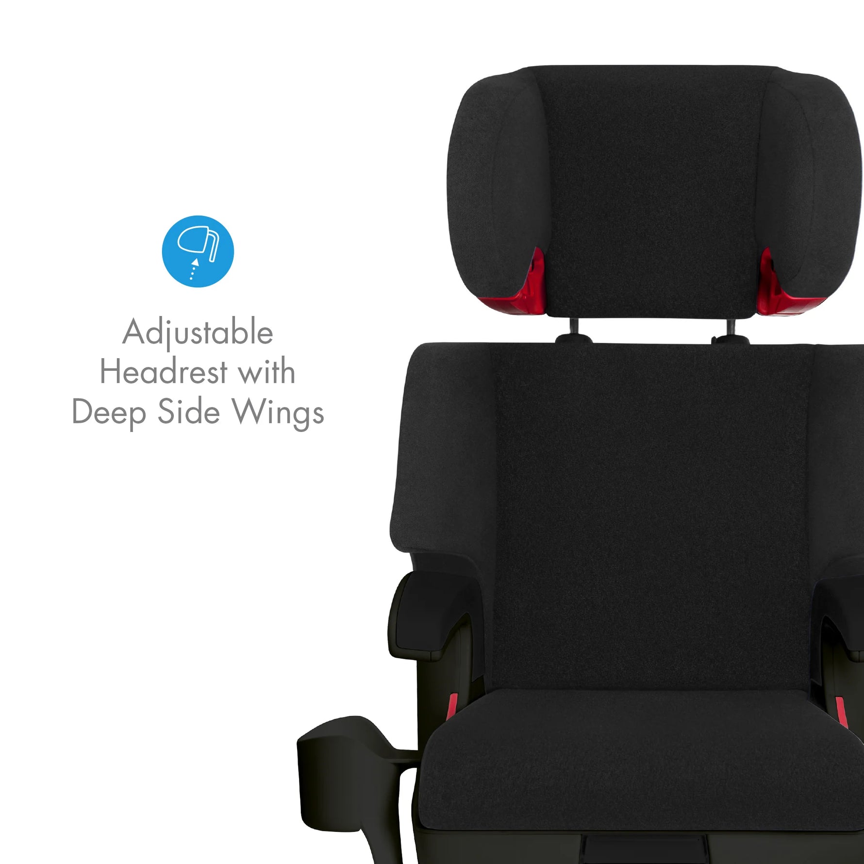 Clek Oobr High Back Booster Seat  - Adjustable Headrest with Deep Side Wings